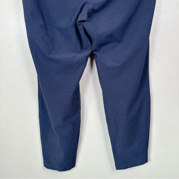 Eileen Fisher  Womens Size Large Blue Crepe Pull On Ankle Pant - Picture 11 of 13